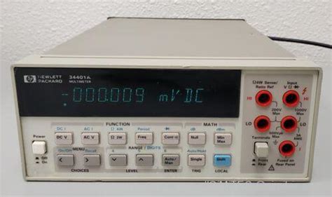 HP Agilent 34401A Multimeter w/Calibration Certificate - GiMiTEC