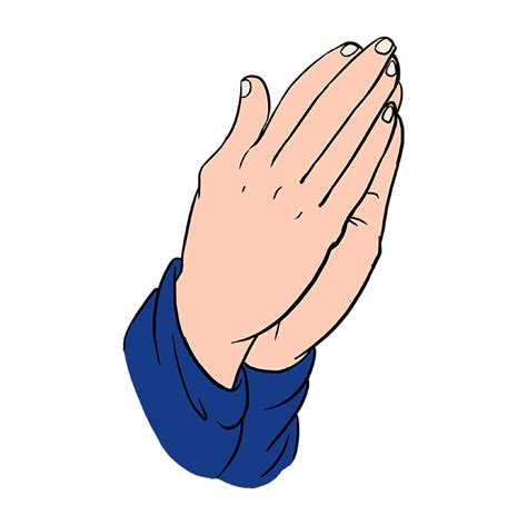 Praying Hands Drawing How To Draw Hands Praying With Rosary Step | Images and Photos finder