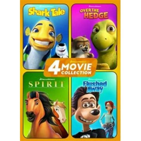 Dreamworks 4-Movie Collection (Flushed Away/Over The Hedge/Shark Tale/Spirit) (DVD) (Walmart ...