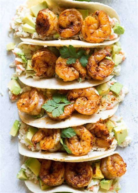 Shrimp Tacos - Noshtastic