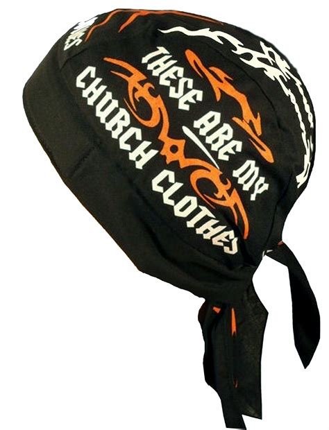 Christian Skull Cap Black and White Doo-Rag with SWEATBAND Du-Bandana for Christians | Head ...