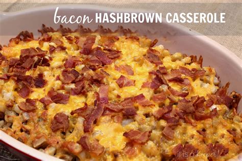 Bacon Hash Brown Casserole | It Is a Keeper