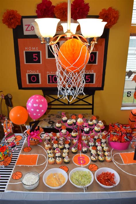 Pin on Basketball theme party | Basketball birthday parties, Basketball ...