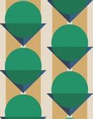 Geometric Bauhaus Wallpaper | Bobbi Beck | Bobbi Beck