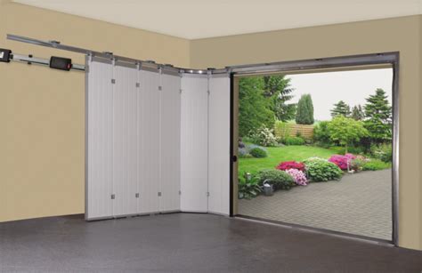 accordion electric gate - Google Search | Garage door design, Garage doors, Sliding garage doors