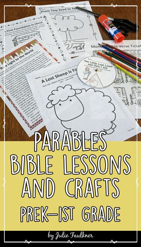 Jesus's Parables Bible Lessons, Complete Unit | Preschool bible ...