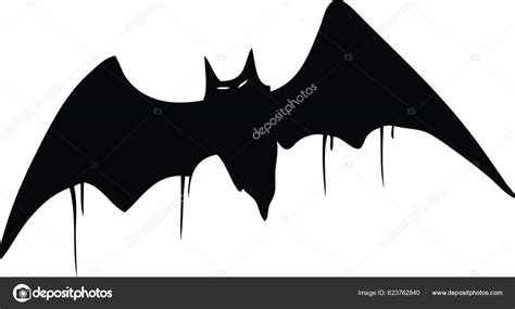 Graphic Black Silhouette Halloween Vampire Bat Stock Vector by ©YAY ...