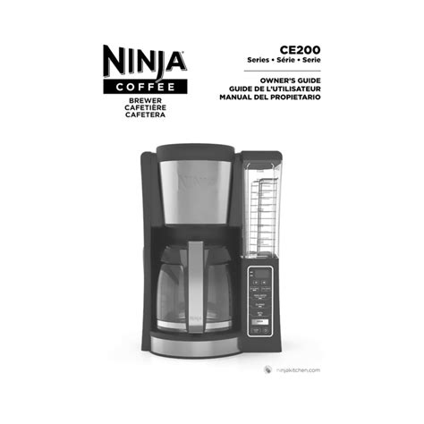 Ninja Coffee Brewer CE250 User Manual