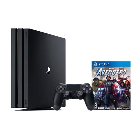 PlayStation 4 Pro 1TB Console with Marvel's Avengers - PS4 Pro 1TB Jet Black 4K HDR Gaming ...