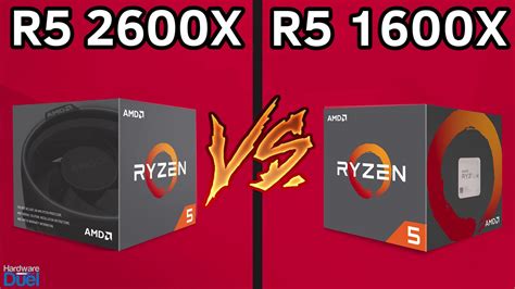 Ryzen 5 2600X vs Ryzen 5 1600X - Full Performance Comparison - YouTube