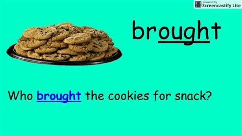 AUGH and OUGH words | Words, Phonics, Snacks