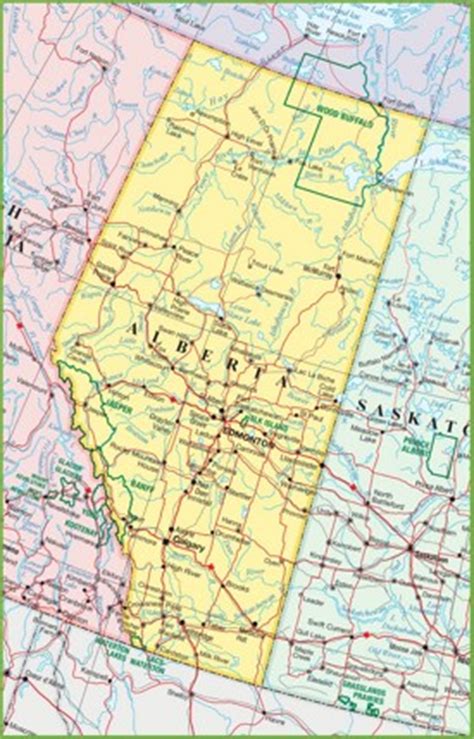 Alberta Map | Canada | Detailed Maps of Alberta