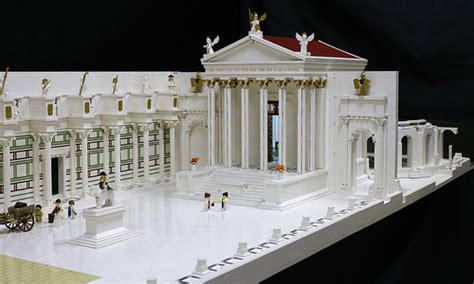 Incredible LEGO Roman Temple of Minerva with parading legionaries - The ...