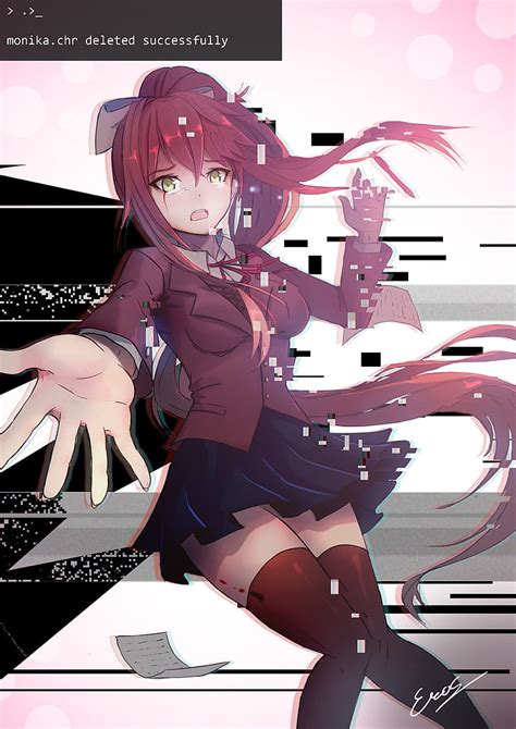 HD wallpaper: Monika (Doki Doki Literature Club), Just Monika, video games | Wallpaper Flare