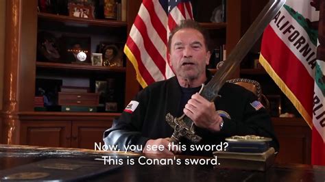 Arnold Schwarzenegger's Conan Sword Video | Screen Slate