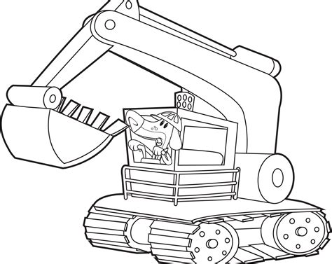 Free Printable Excavator Coloring Pages - Coloring Reference