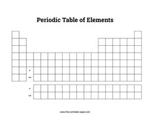 Periodic Table Of Elements Printable Blank | Cabinets Matttroy