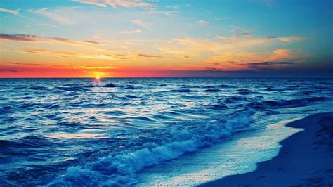 Download Beach Wallpapers Hd 1080p - Sunset Beach Background - WallpaperTip