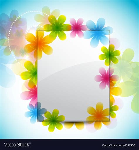 Colorful flower background Royalty Free Vector Image