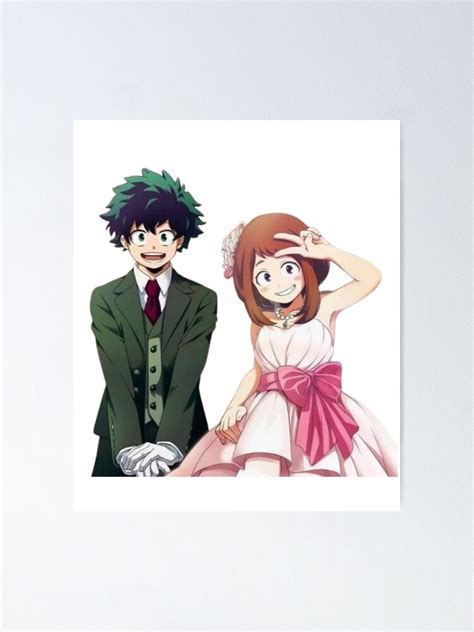 Poster « boku no hero academia la saison dernière deku et uraraka ...