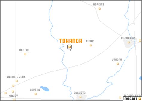 Towanda (United States - USA) map - nona.net