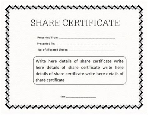 24+ Share Stock Certificate Templates - PSD, Vector EPS | Free & Premium Templates