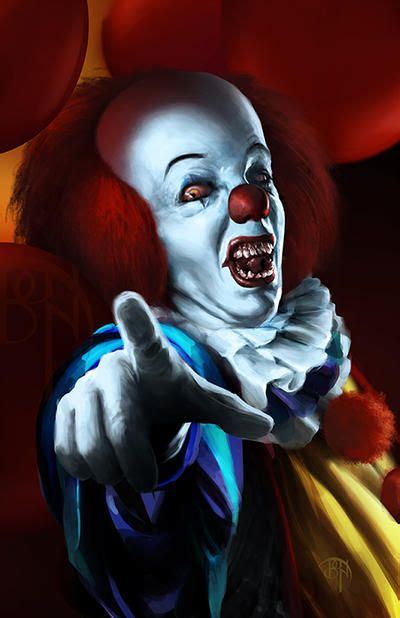 Pennywise by Benny Kusnoto 🇵🇭 | Horror artwork, Clown horror, Horror movie icons