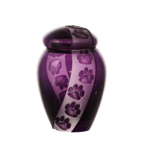 Pet Cremation Urn I 'Pads' by Caesar Crystal Bohemiae I Boha Glass