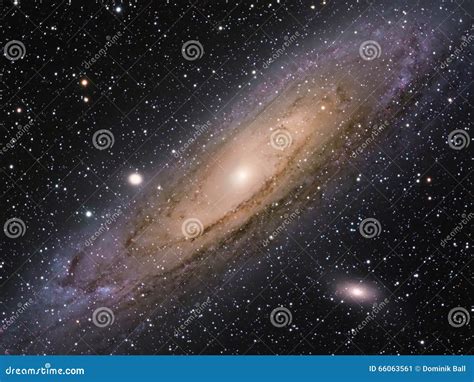 M31 Galaxy in Andromeda Real Photo Stock Image - Image of nasa ...