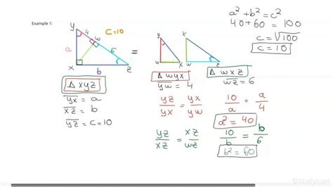 Proving the Pythagorean Theorem Using Similar Triangles | Geometry ...