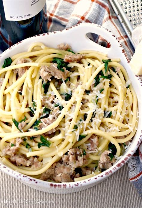 Bucatini Pasta Recipe With Sausage & Kale | The Foodie Affair