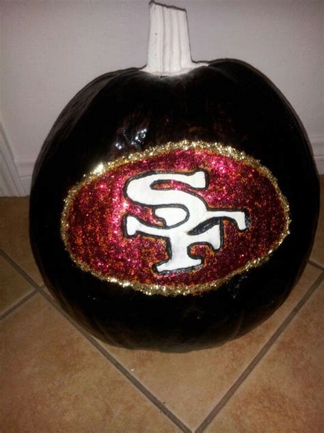 Painted 49er Pumpkin | 49ers Crafts