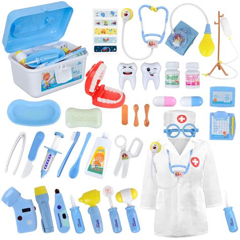 Medical Kit for Kids - 38 Pieces Doctor Pretend Play Equipment, Toy Doctor Kit for Kids, Doctor ...