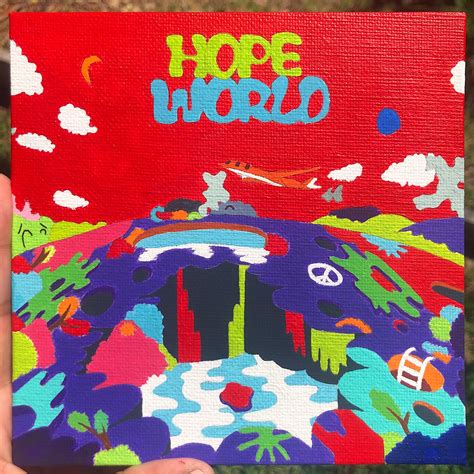 Hope World Album Cover Tile | Etsy