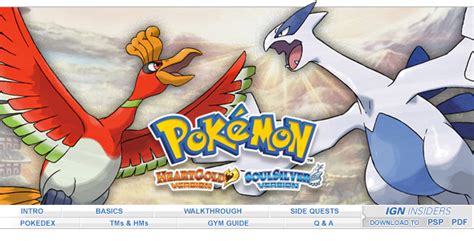 Pokemon SoulSilver Version - ds - Walkthrough and Guide - Page 1 - GameSpy