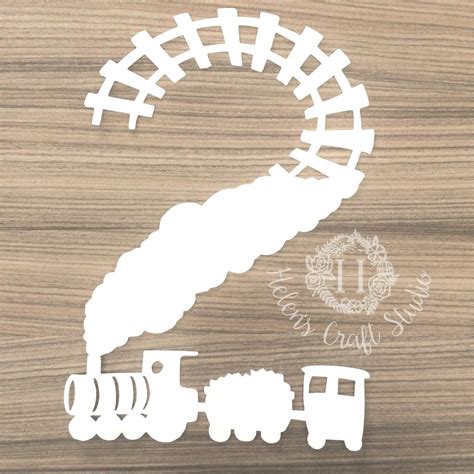 Train 2nd birthday SVG cutting file and DXF file for | Etsy