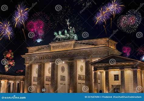 New Year`s Eve Party at the Brandenburg Gate, Berlin in the New Year ...