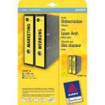 Avery Border Binder Labels, Yellow 61 x 297mm (20), 47 in distributor/wholesale stock for ...