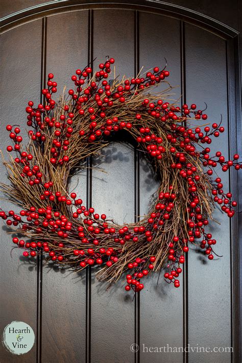 DIY Red Berry Wreath You Can Make In Minutes | Hearth and Vine