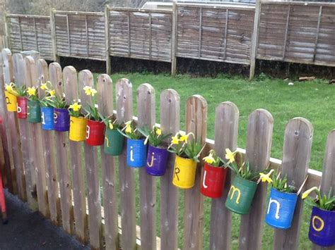 outdoor alphabet EYFS | Eyfs outdoor area, Preschool garden, Unique gardens