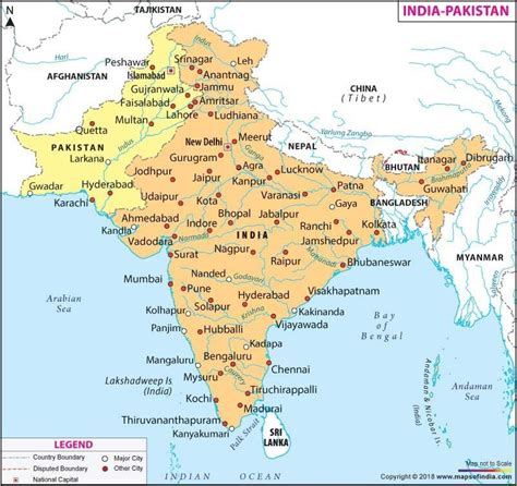 indian subcontinent map - Brainly.in