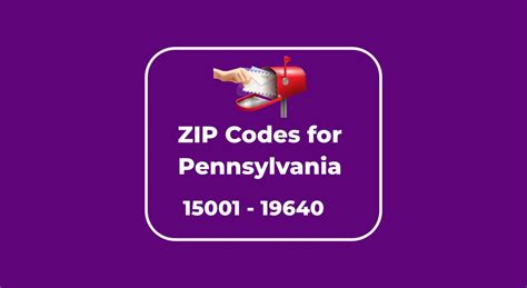 List of ZIP Codes for Pennsylvania and Cities