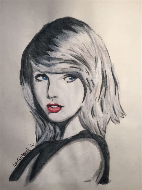 Watercolor Portrait of Taylor Swift