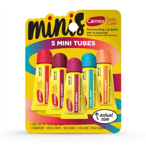 CARMEX DAILY CARE MINI TUBES 5S, 5 ct / 0.18 oz - Harris Teeter