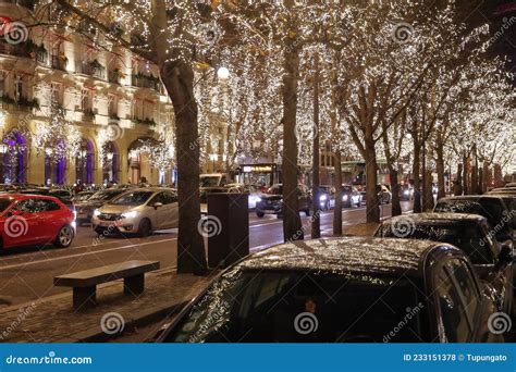 Christmas Lights in Paris France Editorial Stock Photo - Image of city, building: 233151378