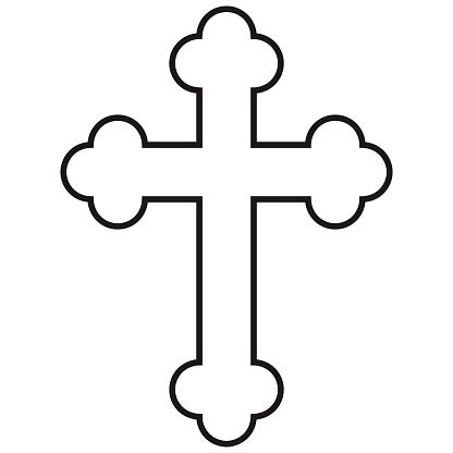 Serbian Orthodox Cross Stock Illustration - Download Image Now - Catholicism, Conceptual Symbol ...