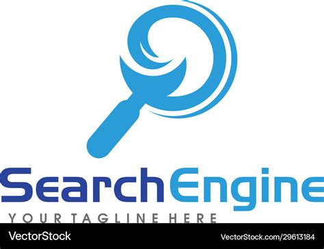 Search engine logo find seo logo Royalty Free Vector Image