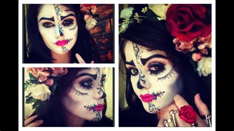 Sugar Skulls Makeup Half Face | Saubhaya Makeup