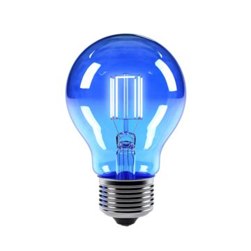 Blue Light Bulb 3d Render, Blue, Light, Bulb PNG Transparent Image and ...