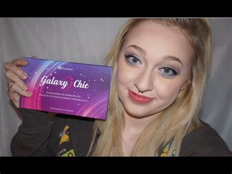 Review/Swatches/Tutorial: bhcosmetics Galaxy Chic Palette - YouTube